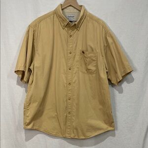 Carhartt Men's Casual short sleeve Shirt - Tan - XL - vintage, workwear, Dad